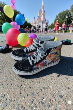 RARE Vans Disney princess mult faces sneakers
