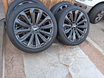 2026 NEW OEM ORIGINAL TAKEOFFS CADILLAC ESCALADE V-SERIES 24 INCH HAVE TPMS SENSORS TIRES BRIDGESTONE ALENZA 98 % DOT 4325 $ 3750 FIRM