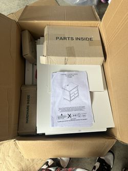 New In Box White Nightstand
