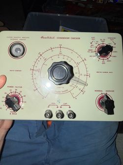 Heathkit condenser checker