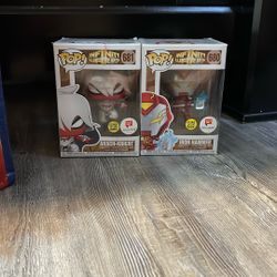 Arach-Knight and iron hammer Funko Pop 681-680