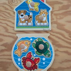 Melissa and Doug big knob puzzles