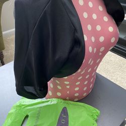 Medium Windsor Shawl Cover Up Formal Black Glitter New With Tags 