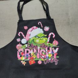 New Grinchy Holiday Apron Just Made