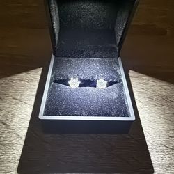 VVS1 Magnetic Earrings Moissanite 