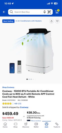 Costway 15000 BTU Portable Air Conditioner