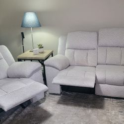 Recliner/Rocker And Manual Reclining Sofa