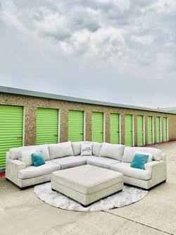 Beige sectional