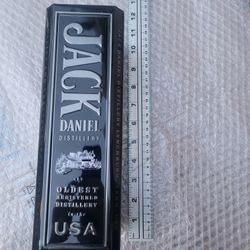 Pair of Jack Daniel's Tennessee Whiskey decorative metal Containers