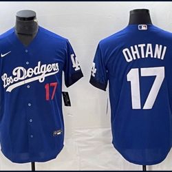 Los Dodgers Ohtani Blue Jersey #17