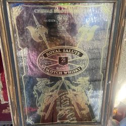 Antique Chivas Mirror Mancave Bar Whiskey