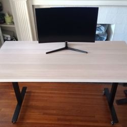 Ikea Quite Motorized Electric Desk With Locking Wheels 
