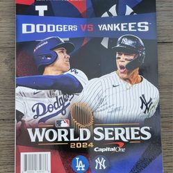 2024 World Series Program LOS ANGELES DODGERS vs NEW YORK YANKEES - NEW