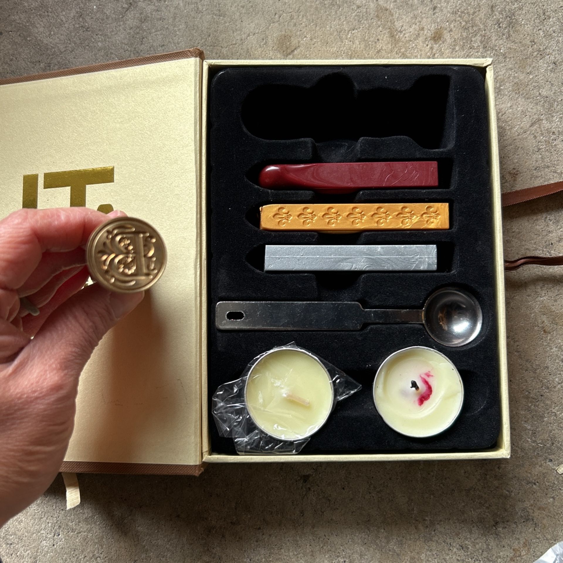 Wax Seal Stamp Letters “B” And “O”