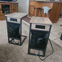 Tables w/ Charging Stations – Set of 2