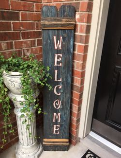 Handcrafted rustic wood signs