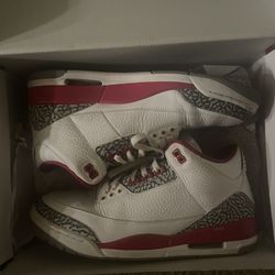 Jordan 3 Cardinal Red Size 11  140