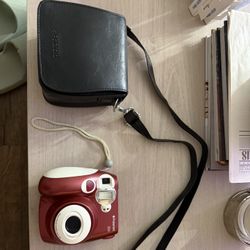 Polaroid 300 Instant Camera – Red + Protective Case (Discontinued)