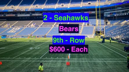 Seahawks Bears Tickets