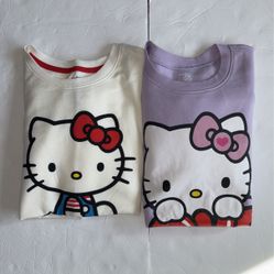 New Hello Kitty Crew Sweatshirts Size L