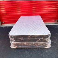 9” Twin Hybrid Mattress Set