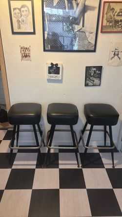 THREE BAR STOOLS