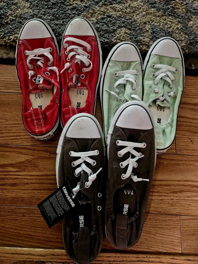 Converse Slip On Shoes. Size 10 $30 For All 3