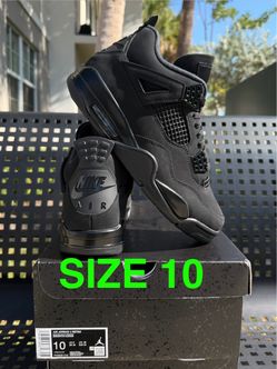 Jordan 4 Black Cat Size 10 Brand New In Hand Travis Brick