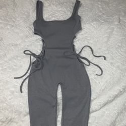 Sexy Grey Bodysuit 