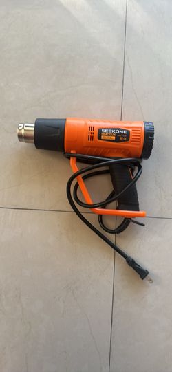 SEEKONE Heat Gun 1800W Heavy Duty Fast Heat Hot Air Gun Kit with 752℉&1112℉（400℃-600℃）