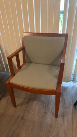 Wood Frame Upholstered Accent Chair