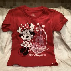 Disney Minnie Mouse Red T-shirt XS Walt Disney World