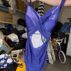 Women Blue Swimsuit 2xl