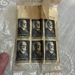 6 - 1962 Stamps Scott #27174 - 4 Cent - Hughes 