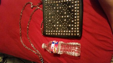 Black stud crossbag