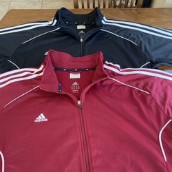 Adidas Work Out Jacket New Never Been Worn I Bought Them Too Big 2XL. Maroon And Black 