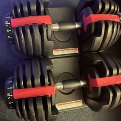 Two Adjustable Dumbbells 