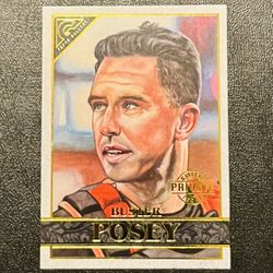 2020 Topps Gallery Baseball Buster Posey Private Issue Gold /250 Giants