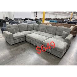 corduroy large sectional sleeper sofa with pull out bed