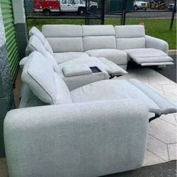 L-Shaped Reclining Sectional Sofa