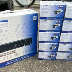 10 Indoor/Outdoor Security Cameras W/External Storage