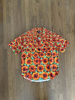 Stussy Poppy Printed Shirt Sz M $40