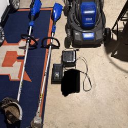 Kobalt 80V Mower, Blower, Edger