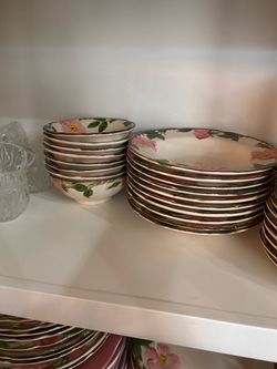 Desert rose plates