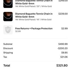 Diamond Baguette Tennis Chains