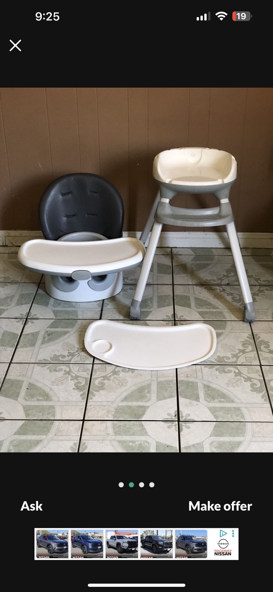GRACO 3 IN 1 CONVERTIBLE HIGH CHAIR!!!