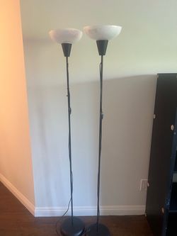 Torchiere Floor Lamps – Set of 2