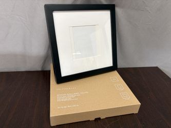 POTTERY BARN Black Wood Gallery 10×10 Multi-Mat Frame w/ 4×6 & 5×5 Mat (Set of 2)
