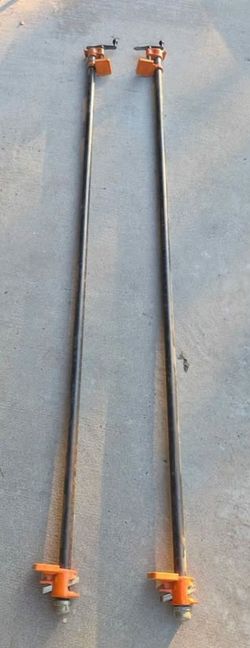 Pony 3/4" Pipe Clamps 6FT Long Pipes -Set of 2
