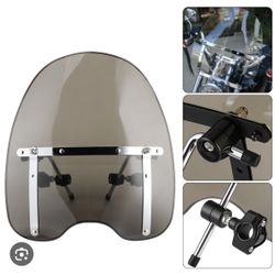 Xenyem 19"x 17" Motorcycle Windshield w/ Hardware for 1(contact info removed) Harley Honda Suzuki Yamaha Kawasaki Cruiser Standards